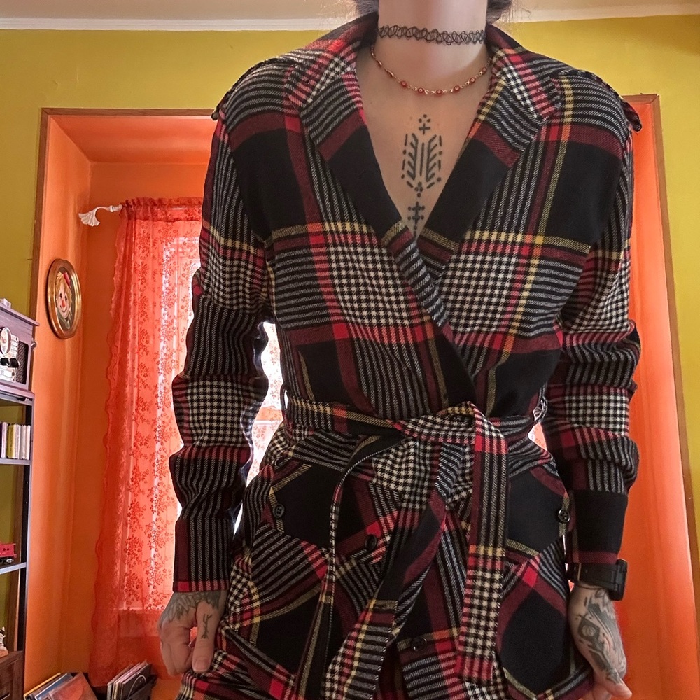 Pendleton Red and Black Wool Jacket